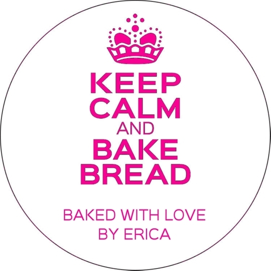 Keep Calm and Bake Bread Gift Stickers